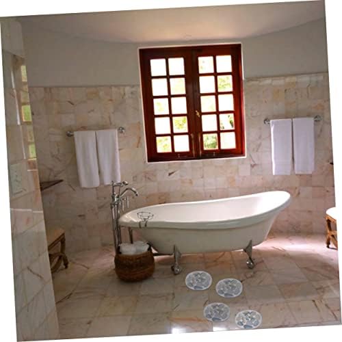 Happyyami 4 Pack Tub Anti Slip Stickers 15cm Stone Pattern Bath Mats Stickers