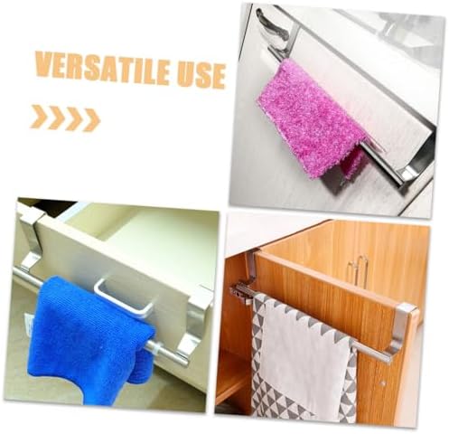Stainless Steel Space-Saving Towel Rack for Bathroom Kitchen