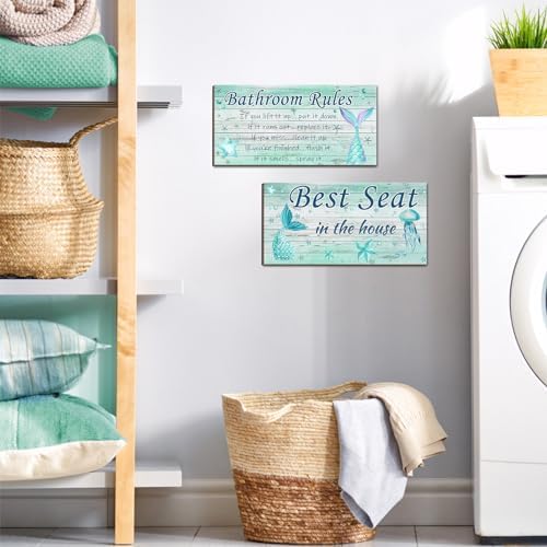 Bath Time Moments Mermaid Tail Bathroom Wall Decor