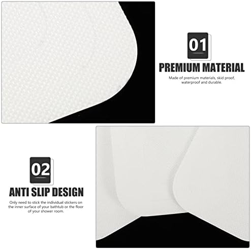 Zerodeko 24pc Bath Floor Stickers
