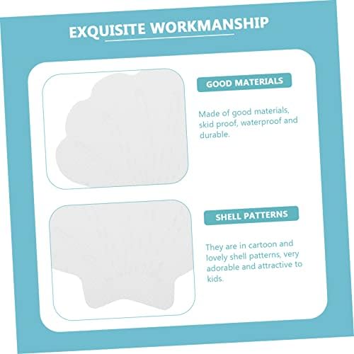 Cabilock 1 Set Shell Shape Non Skid Bathtub Decals for Safety