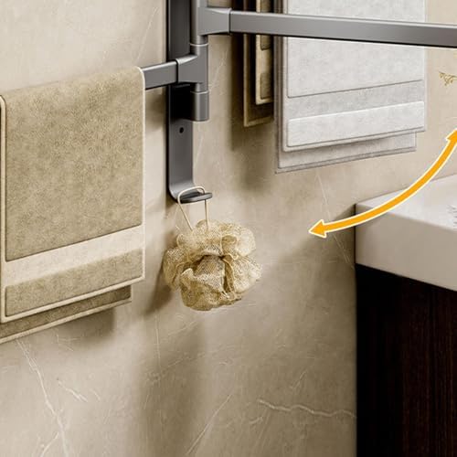 4-Arm Swivel Towel Rack