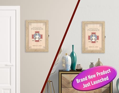 VELISTA Wooden Medicine Cabinet Wall Mount