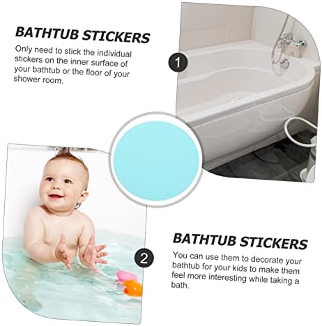 VOSAREA Peva Bathroom Stickers 40pcs - Waterproof Non-Slip - Easy Peel