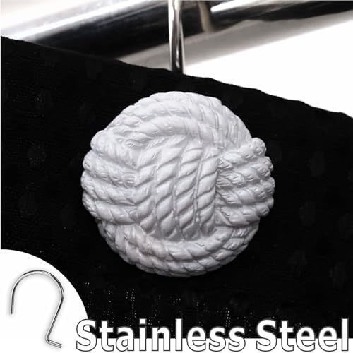 Elegant White Boho ShowerHooks