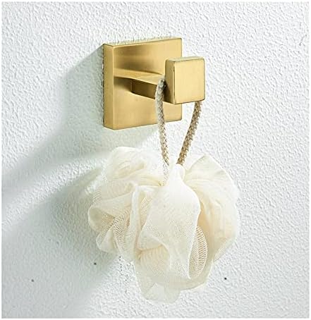 Elegant Wall-Mounted Towel Rail Brushed Gold Finish