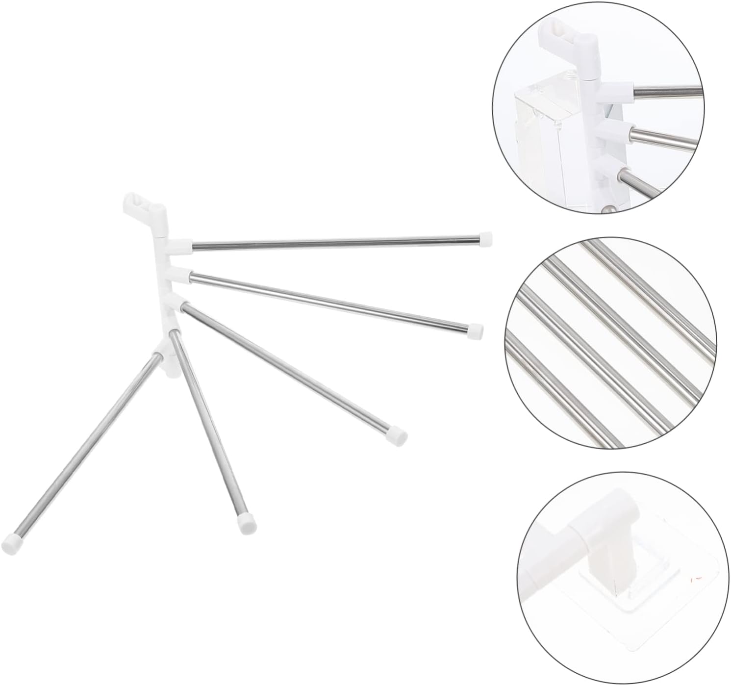 1Set Stainless Steel Wall Mounted Towel Rack