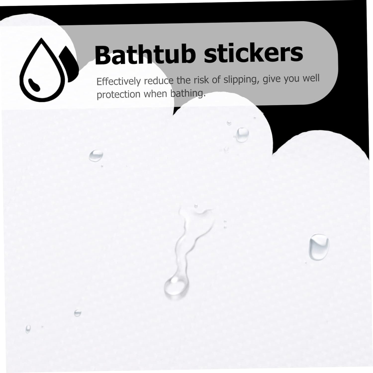 6pc Peva Bathtub Safety Strips