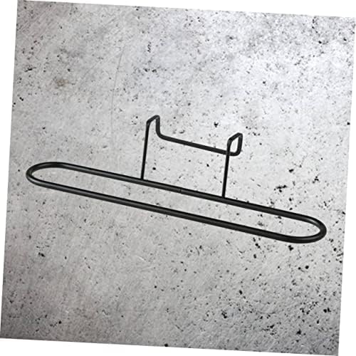 Alipis 2pc Towel Holder Rack Organizer Space-Saving Design Black White
