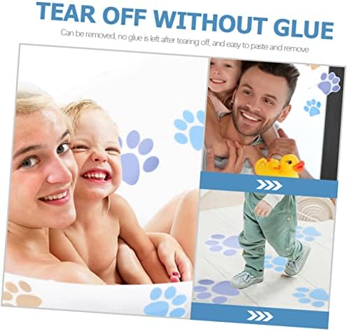 Ciieeo 10 Pack Non-Slip Bath Stickers Dog Paw Decor