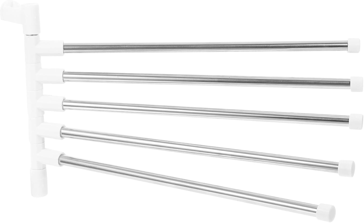 1Set Stainless Steel Rotating Towel Rack for Space-Saving Bathroom Storage