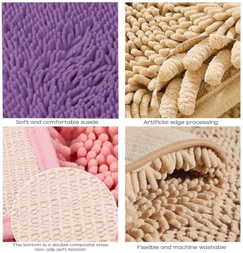 Perfect for Relaxing Pink Bathroom Rugs by KELINFONG
