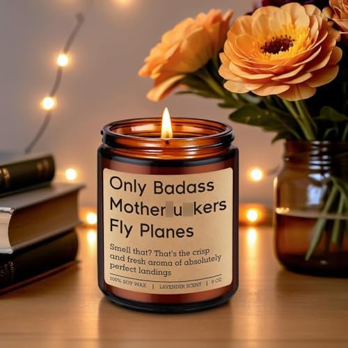 GSPY Scented Candle - Pilot Gifts for Men Women