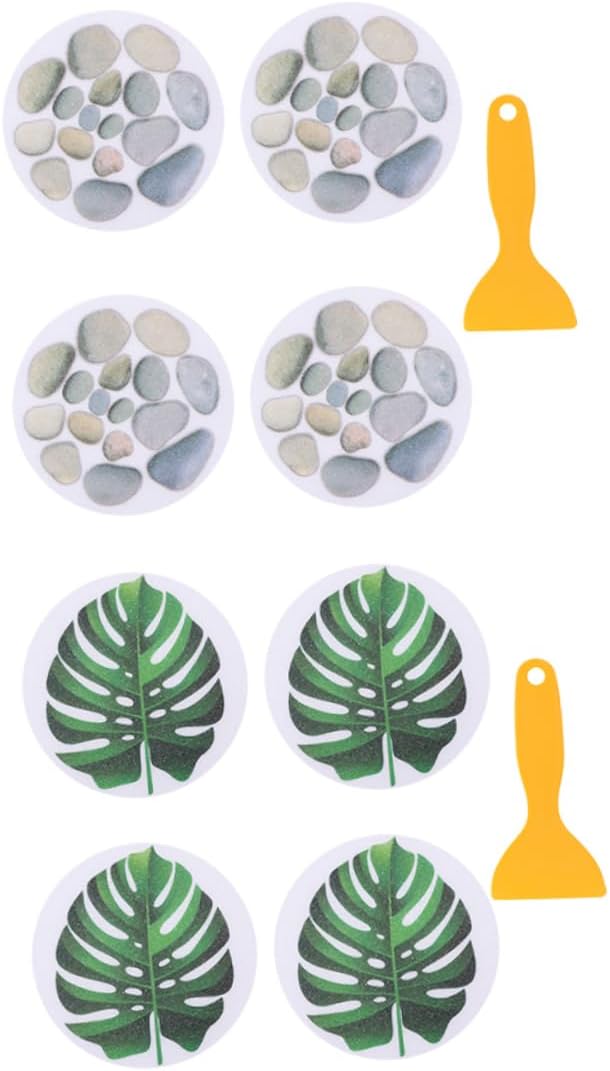 ABOOFAN Non-Slip Slip Resistant Slipping bathtub stickers with Leaves and Stones
