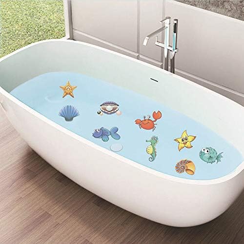 Ailegou 3D Non-Slip Bathtub Stickers Set of 10