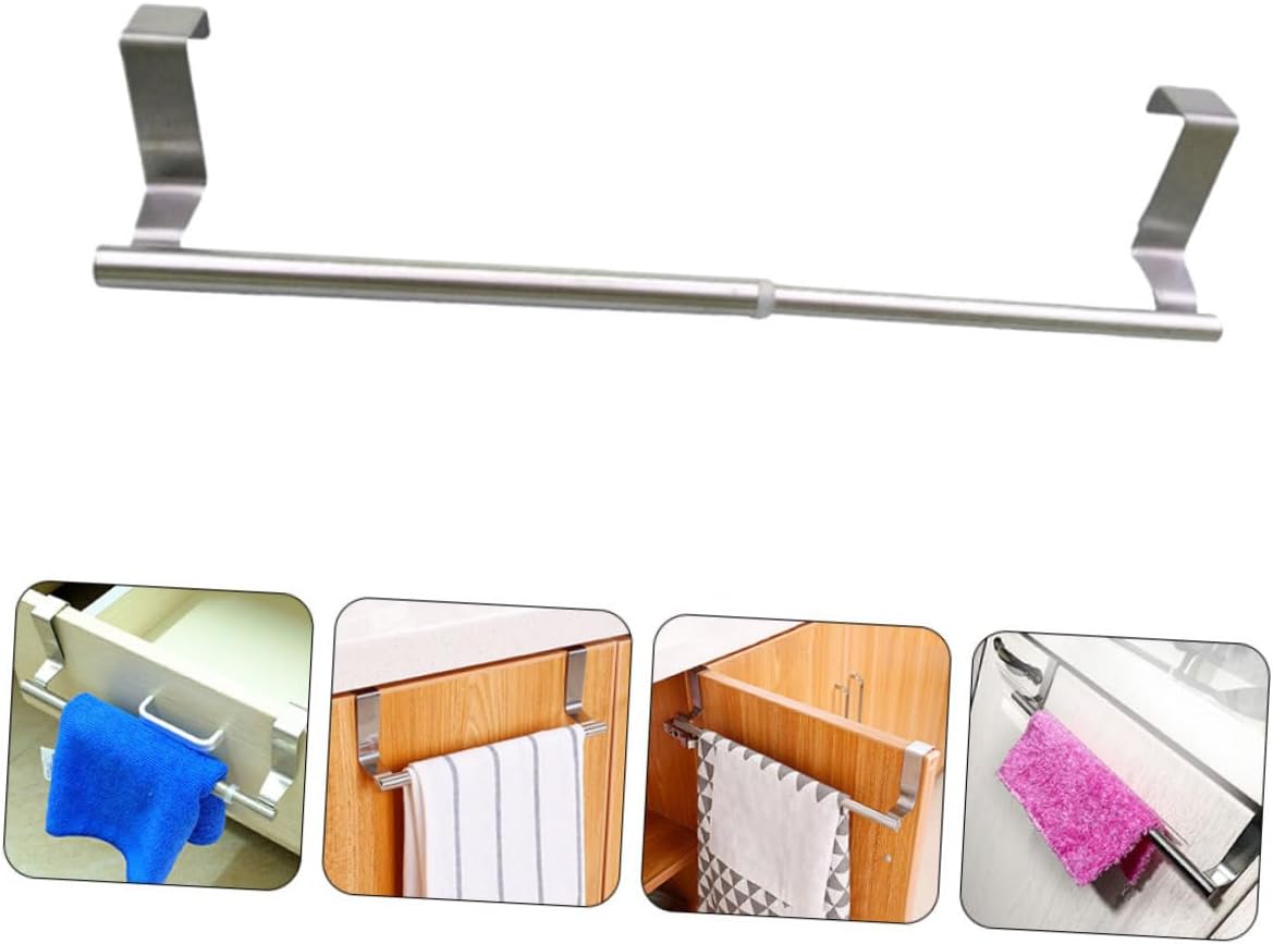 Stainless Steel Space-Saving Towel Rack for Bathroom Kitchen