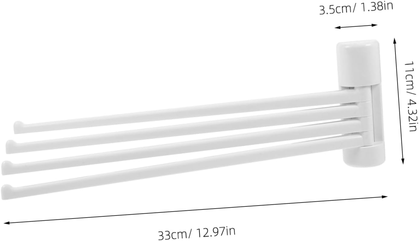 Simple design space-saving towel rack for bathroom