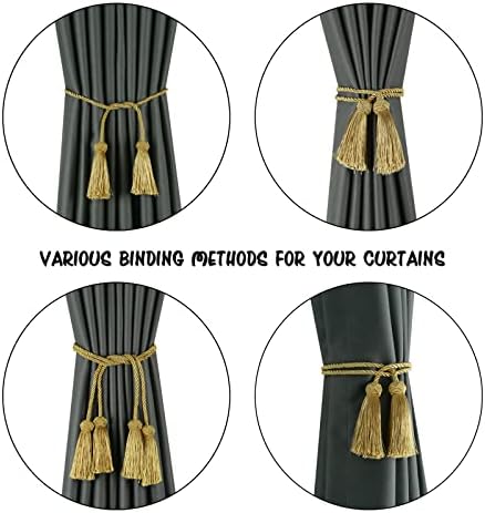BEL AVENIR 2-Piece Curtain Holds Backs