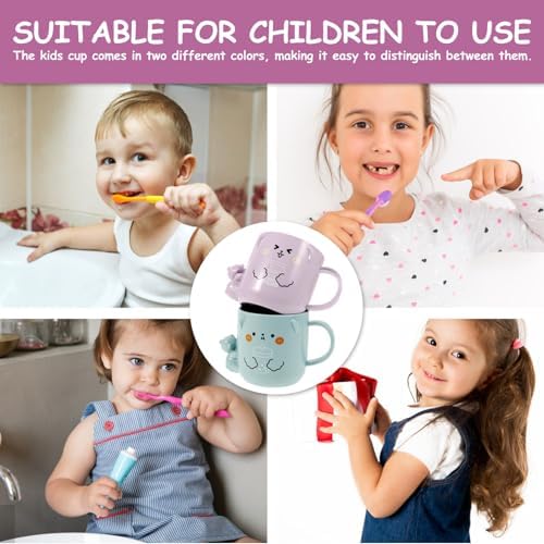 Two-Piece Kids Bathroom Cups