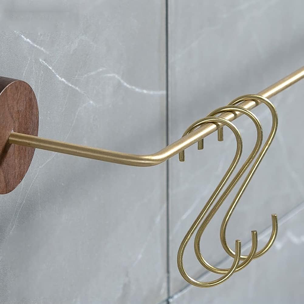 Solid Wood Towel Rail with 3 Hooks