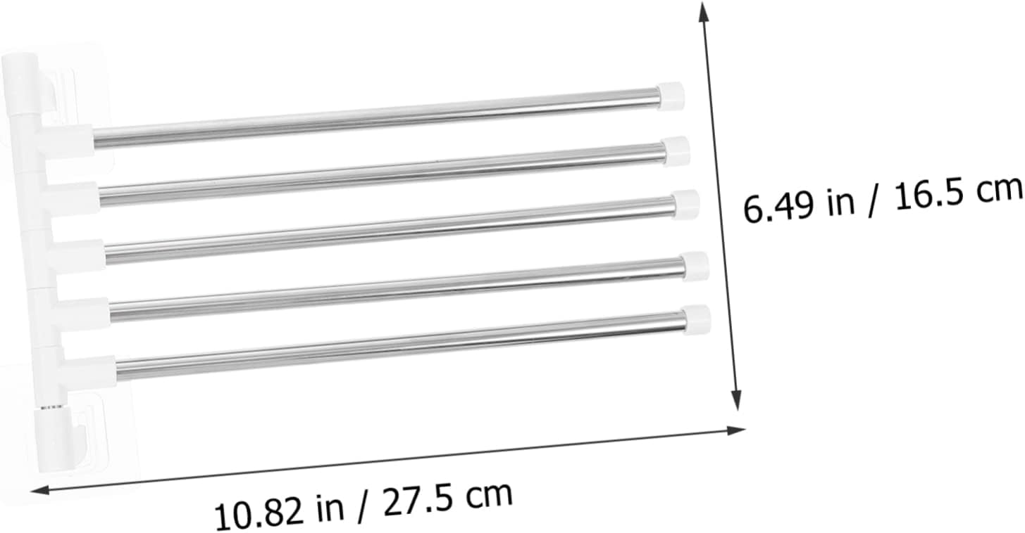 1Set Stainless Steel Wall Mounted Towel Rack