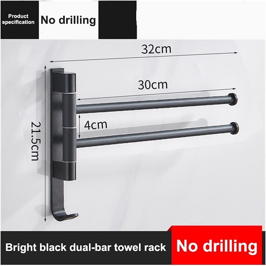 Durable Functional Space Aluminum Towel Rail for Bathroom Kitchen