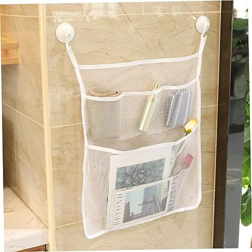 PRETYZOOM Bath Toy Organizer Suction Cup Mesh Storage Bag Tub Holder