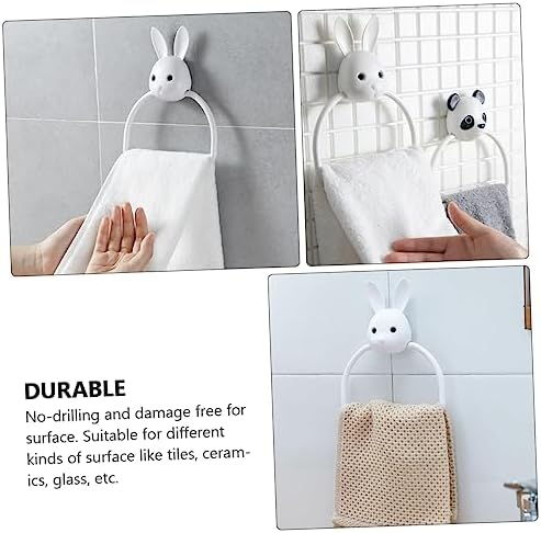 PRETYZOOM Cartoon Design Wall Mounted Towel Holder