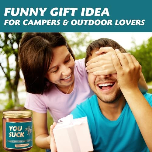 Citronella Candle with YOU SUCK Message 9oz Soy Wax Candle