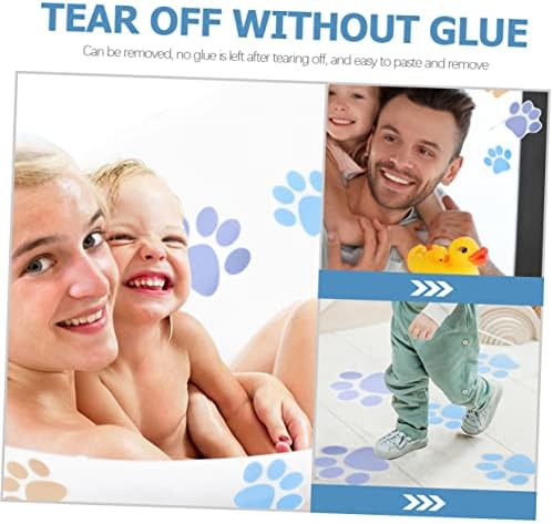 Shower Paws Non-Slip Bath Stickers 10pcs Waterproof Decals