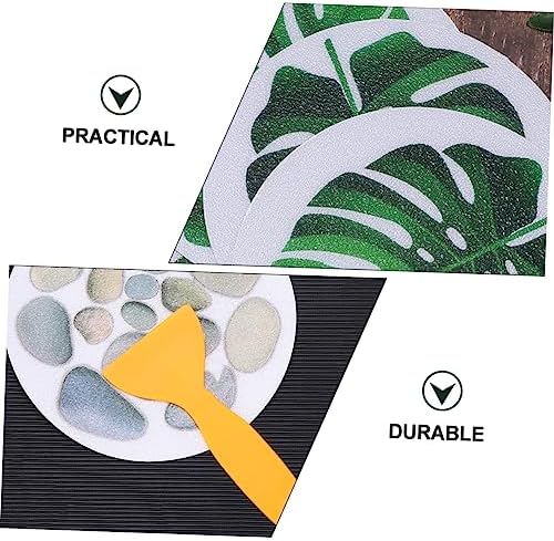 ABOOFAN Non-Slip Slip Resistant Slipping bathtub stickers with Leaves and Stones