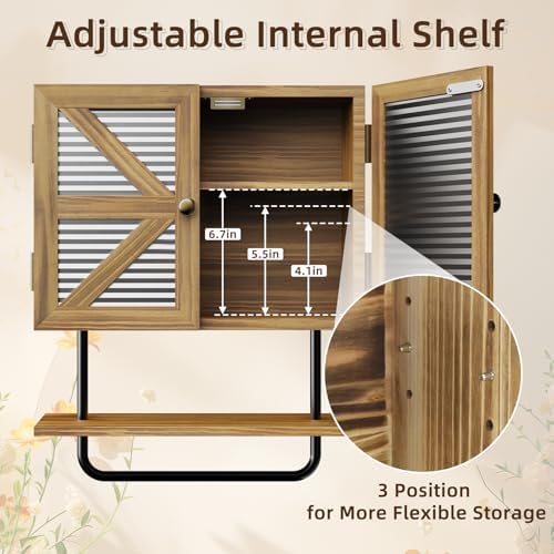 Butizone Small Bathroom Wall Cabinet