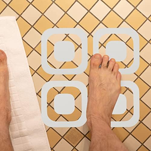 Zerodeko 72pcs Creative Square Anti-Slip Bathtub Stickers for Bathroom Safety 1