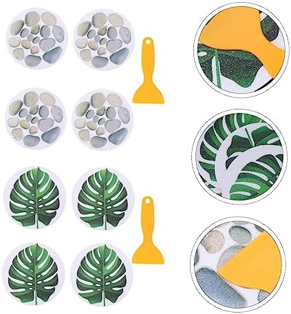 ABOOFAN Non-Slip Slip Resistant Slipping bathtub stickers with Leaves and Stones