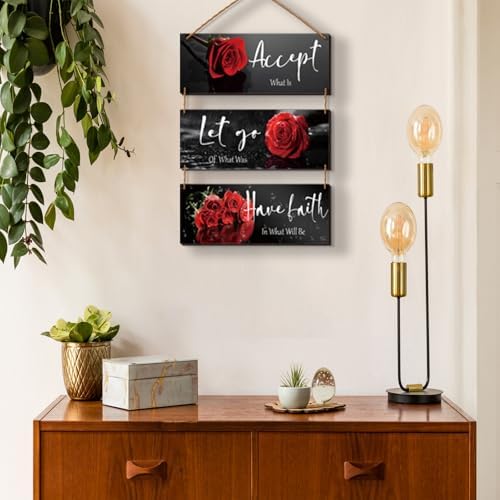 Curious Red Decor with Quotes for Home Decor