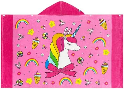 Kids Bath Towels Cotton Ultra Absorbent Poolswim Full Animal Cartoon 100