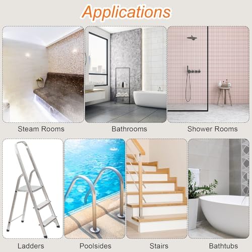 24pcs Anti-Slip Bathtub Stickers - Non-SlipTransparent Star Style