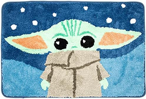 Jay Franco Star Wars Mandalorian Blue Space Bath Rug