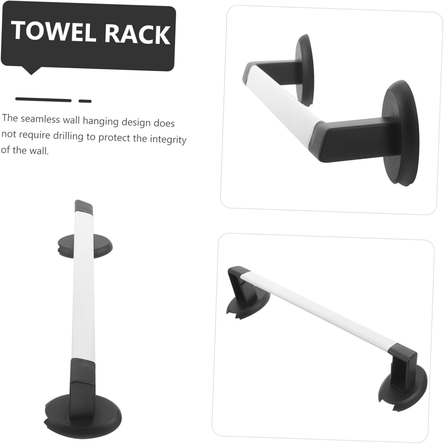 Wall-Mounted Bath Towel Rack