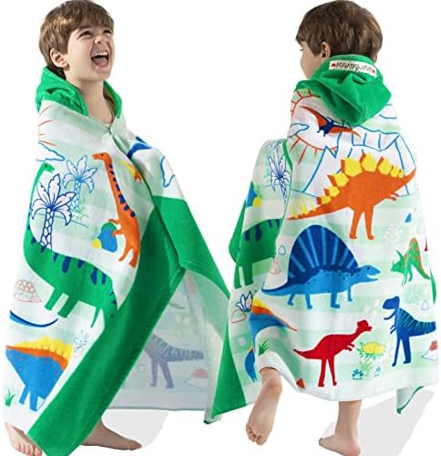 Rainbow Dino Bath Towel