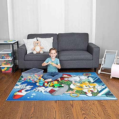 Sonic The Hedgehog Kids Area Rug 69x52