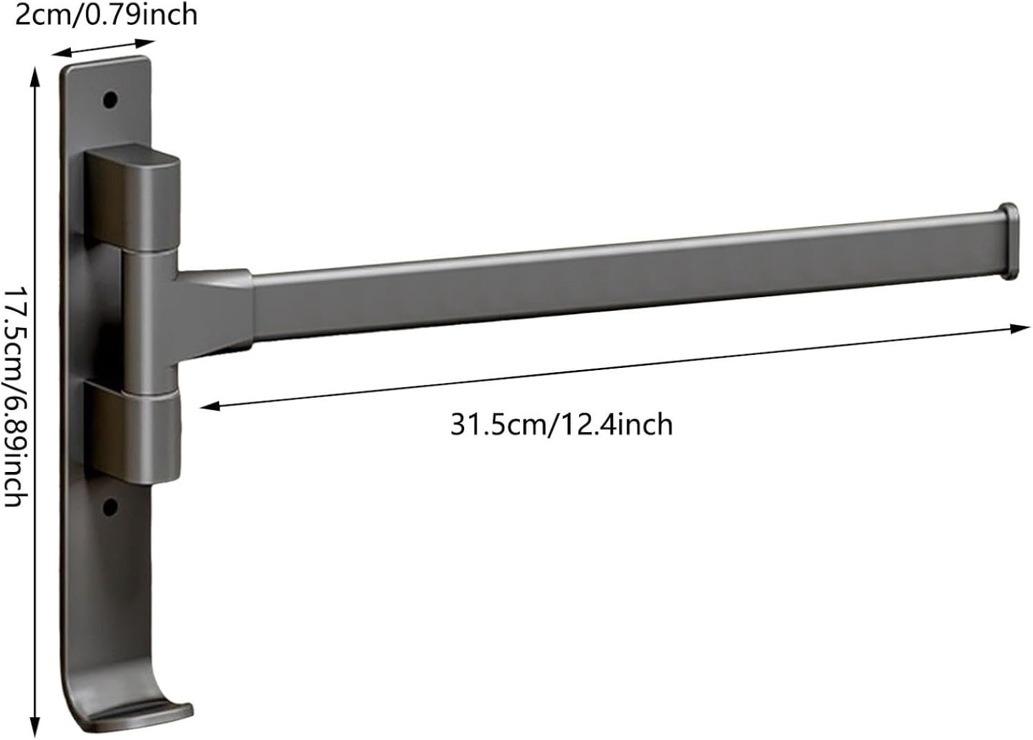4-Arm Swivel Towel Rack