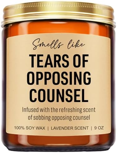Legal-Love Candle - Fragrant Gift for Lawyers Graduates Bar Students