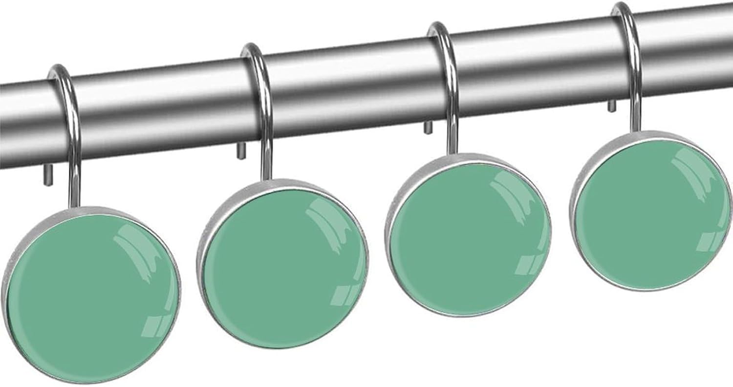 Sturdy and Stylish 12-Piece shower curtain hook set for home