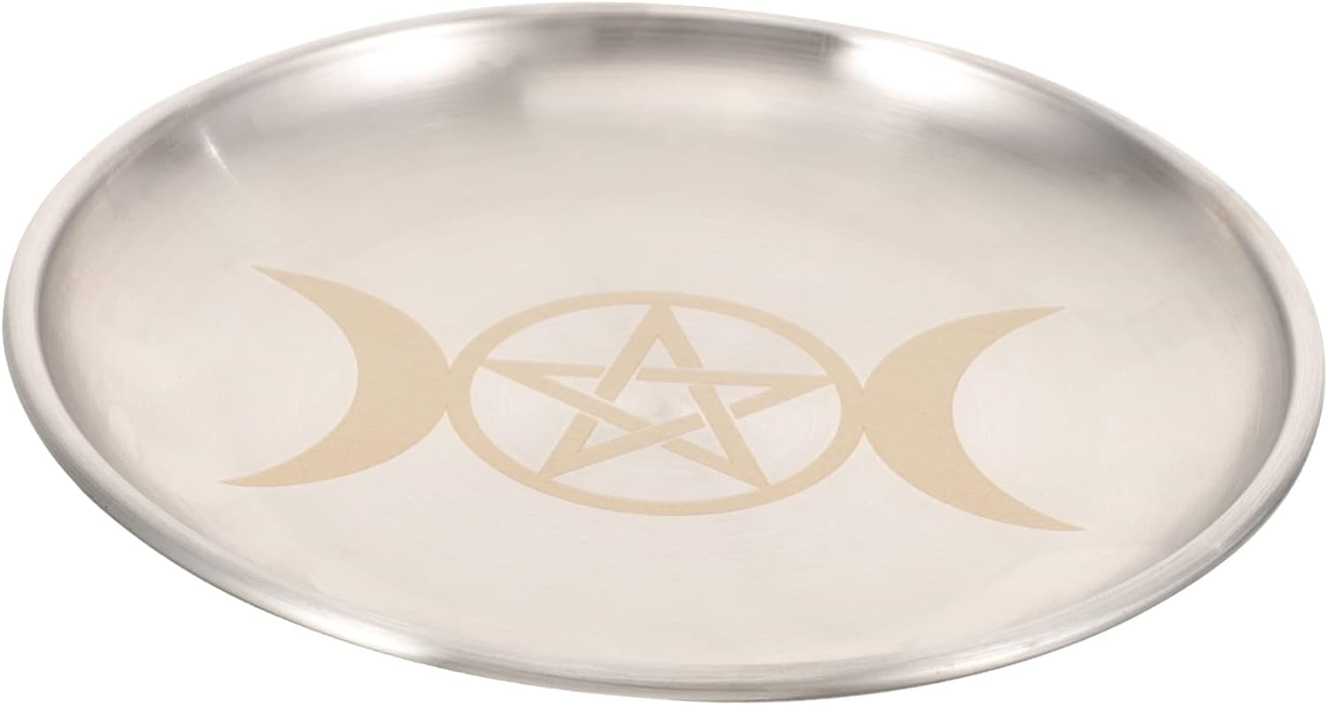 Pentagram Altar Candle Plate