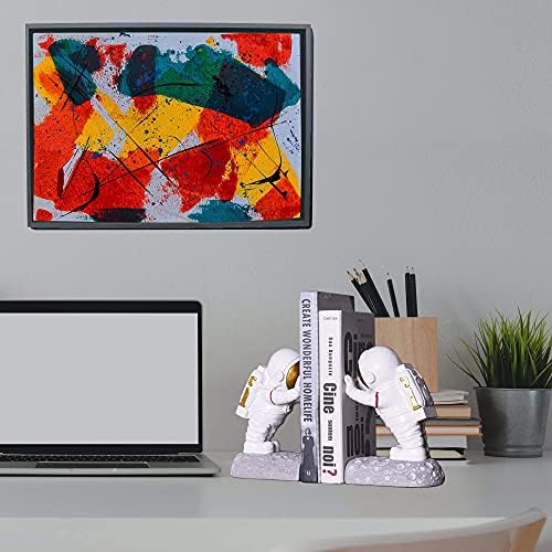Joyvano Astronaut Bookends - Stellar Space-Themed Bookends for Kids