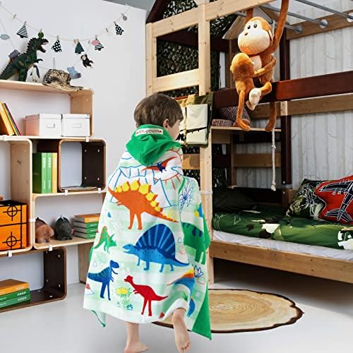 Rainbow Dino Bath Towel