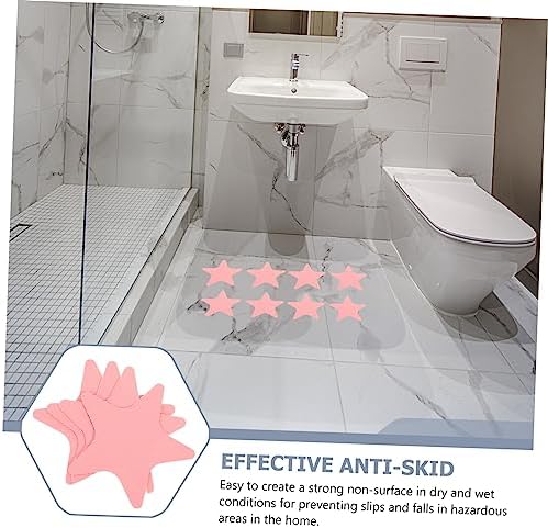 1 Set Slip Resistant Bathtub Stickers with Stars for Bathroom Safety