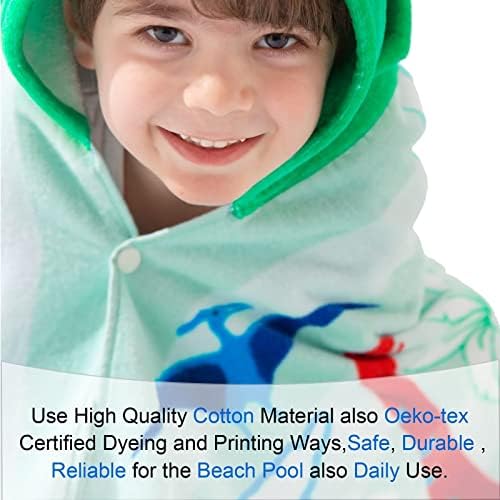 Rainbow Dino Bath Towel
