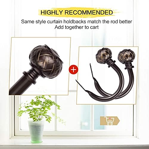 Elegant and Durable Black Bronze Curtain Holdbacks Set for Modern Windows